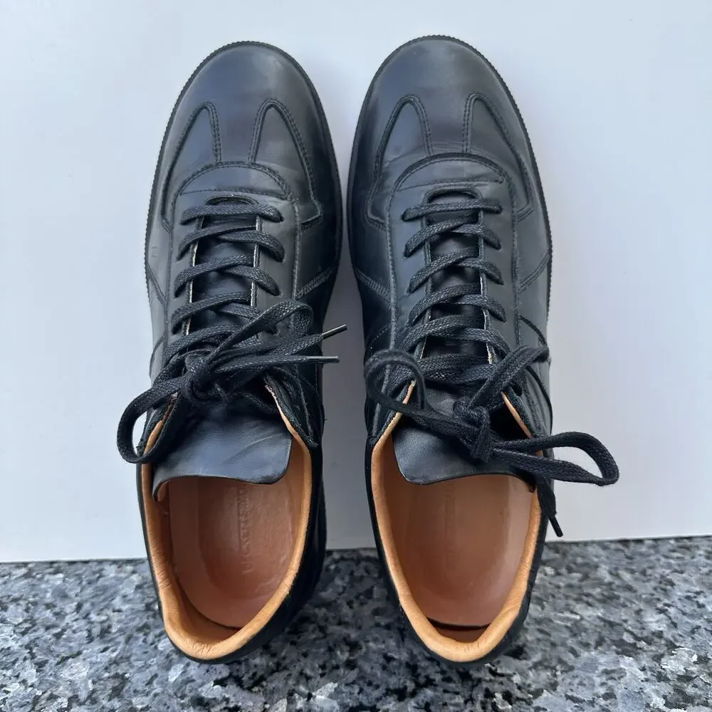 Beckett Simonon, Morgen Trainers Men's Black-Gum Leather Size 12